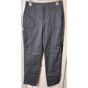 NWT Natural Reflections Size 2 Gray Outdoor Hiking Womens Cargo Pants 30” Inseam